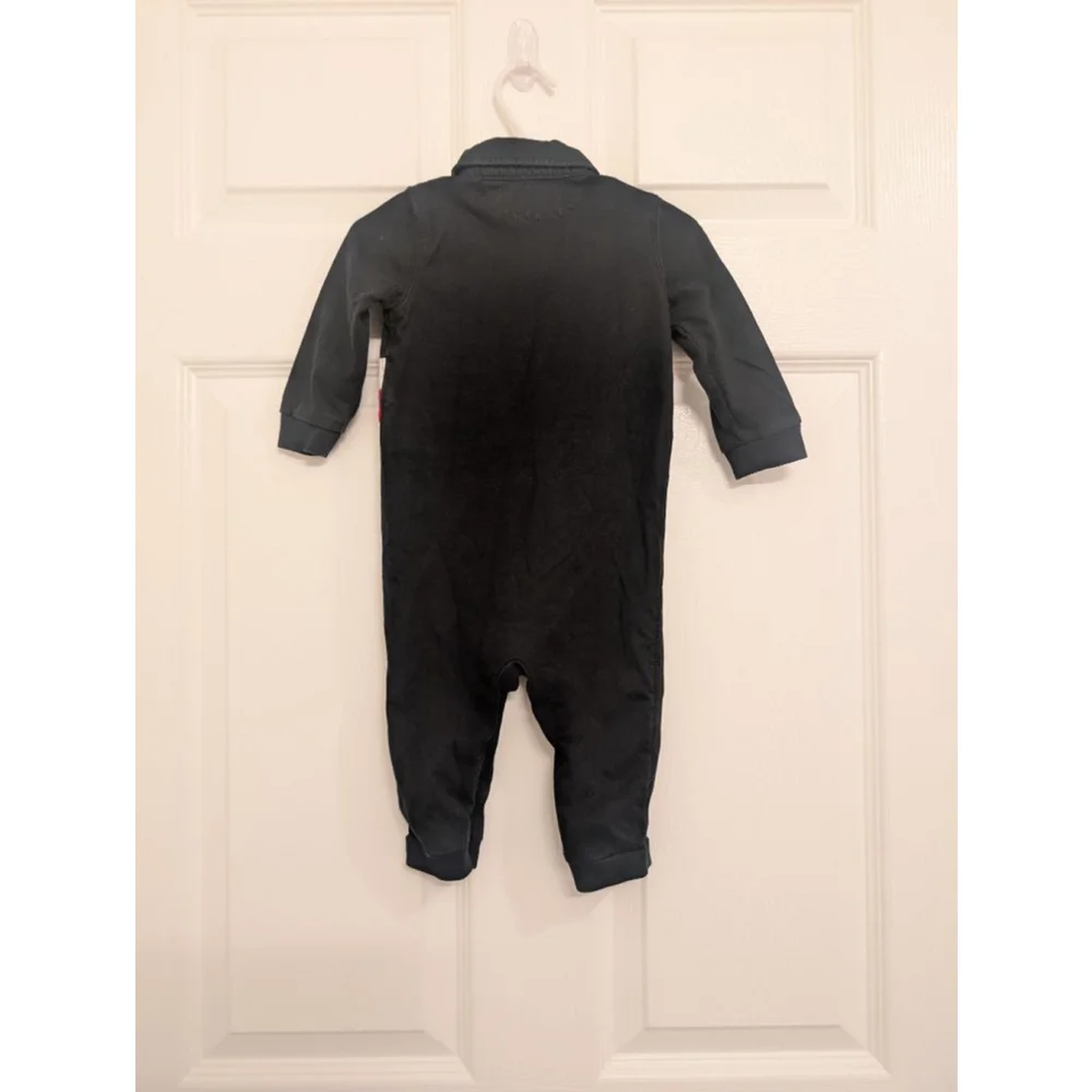 Baby Ralph Lauren Bodysuit 9 Months Black Red Pony Logo Romper